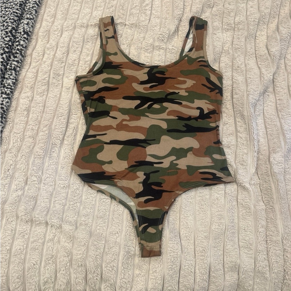 Camo One Piece Bodysuit